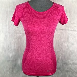 Nike Hot Pink Dri Fit Workout Top